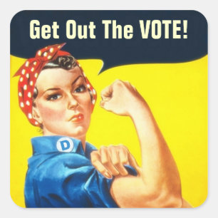 Rosie the Riveter GOTV Aufkleber