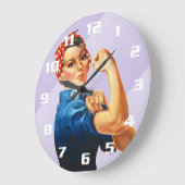 Rosie the Riveter Große Wanduhr (Winkel)
