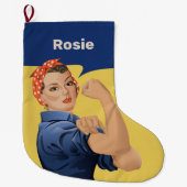 Rosie the Riveter Großer Weihnachtsstrumpf (Vorderseite)