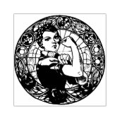 Rosie the Riveter Gummistempel (Prägung)