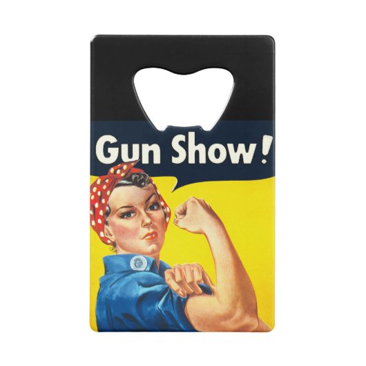 Rosie The Riveter: Gun Show! Geldbeutel Flaschenöffner (Vorderseite)
