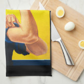 Rosie The Riveter: Gun Show! Küchentuch (Viertel Falte)
