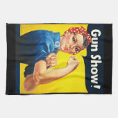 Rosie The Riveter: Gun Show! Küchentuch (Horizontal)