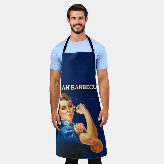 Rosie The Riveter I Can Barbeque Grill Master Schürze (Getragen)