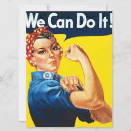 Rosie the Riveter (Iconic Artwork) (Wir können es  Karte