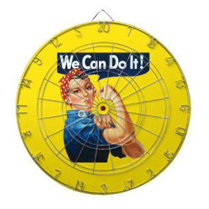 Rosie the Riveter (Ikonisches Plakat) (Wir schaffe Dartscheibe