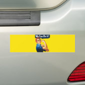Rosie the Riveter (Ikonisches Poster) (Wir können  Autoaufkleber (Auf Auto)