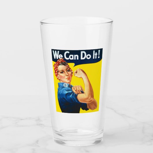 Rosie the Riveter (Ikonisches Poster) (Wir können  Glas (Vorderseite)