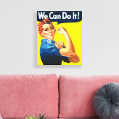 Rosie the Riveter (Ikonisches Poster) (Wir können Leinwanddruck (Insitu (Wohnzimmer))