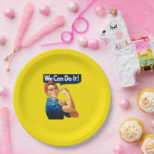 Rosie the Riveter (Ikonisches Poster) (Wir können Pappteller (Party)