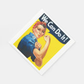 Rosie the Riveter (Ikonisches Poster) (Wir können  Serviette (Ecke)