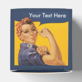 Rosie the Riveter individuell mit Ihrem Text Geschenkschachtel (Oben)