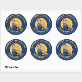 Rosie the Riveter Jar Lid Round Sticker (Blatt)
