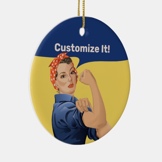 Rosie the Riveter Keramik Ornament (Rechts)