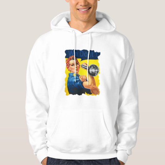 Rosie the Riveter Kettlebell Hoodie (Vorderseite)