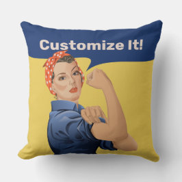 Rosie the Riveter Kissen