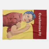 Rosie the Riveter Kitchtuch Geschirrtuch (Horizontal)