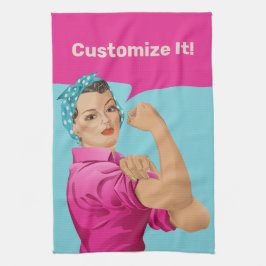 Rosie the Riveter Kitchtuch Geschirrtuch