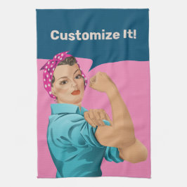 Rosie the Riveter Kitchtuch Geschirrtuch