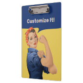 Rosie the Riveter Klemmbrett (Links)