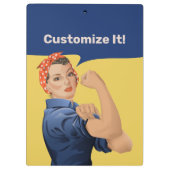 Rosie the Riveter Klemmbrett (Rückseite)