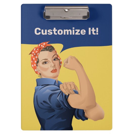 Rosie the Riveter Klemmbrett (Vorderseite)