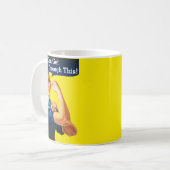 Rosie The Riveter können wir durchkommen! Kaffeetasse (Vorderseite Links)