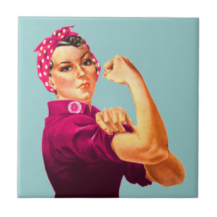 Rosie The Riveter - Krebs Rosa Fliese