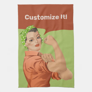 Rosie the Riveter Küchenhandtuch Geschirrtuch