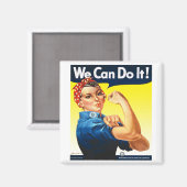 Rosie the Riveter Kühlschrankmagnet (Vorderseite/Rückseite)