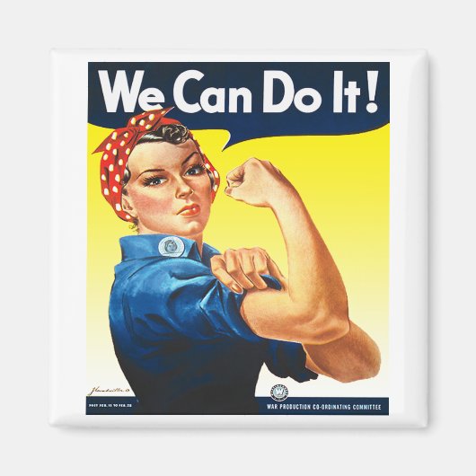 Rosie the Riveter Kühlschrankmagnet (Vorne)
