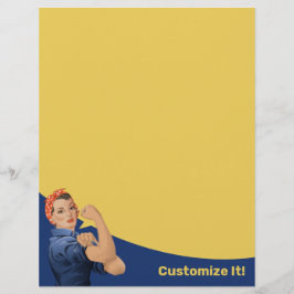 Rosie the Riveter Letterhead Briefbogen