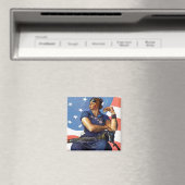 Rosie the Riveter Magnet (In Situ (Geschirrspüler))