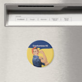 Rosie the Riveter Magnet (In Situ (Geschirrspüler))