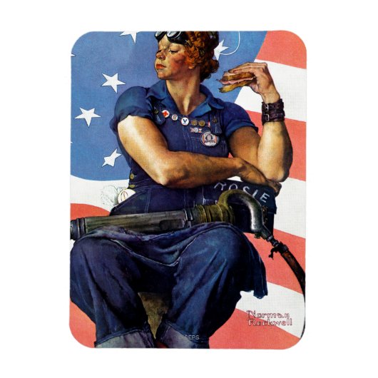Rosie the Riveter Magnet (Vertikal)