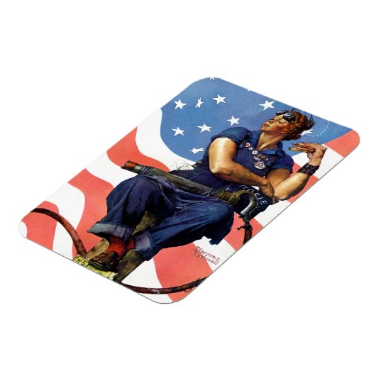 "Rosie the Riveter" Magnet (Linke Seite)