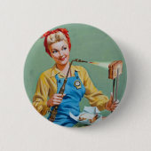 Rosie the Riveter Makes Toasted Cheese Button (Vorderseite)