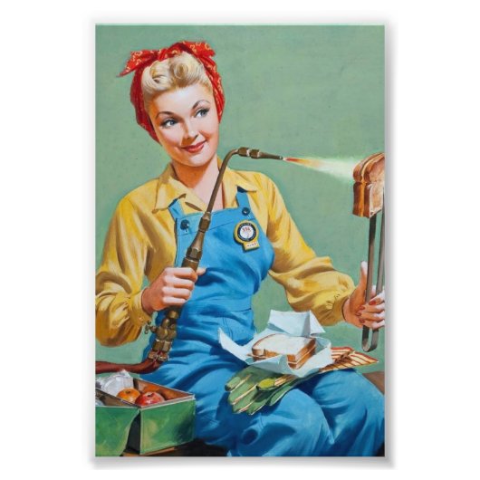 Rosie the Riveter Makes Toasted Cheese Fotodruck (Vorne)