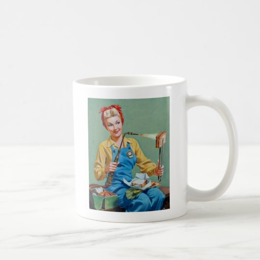 Rosie the Riveter Makes Toasted Cheese Kaffeetasse (Rechts)