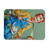 Rosie the Riveter Makes Toasted Cheese Magnet (Horizontal)