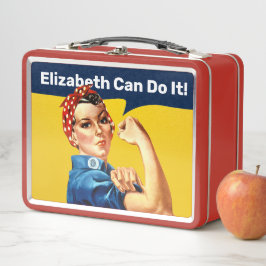 Rosie the Riveter | Metal Lunch Box | Personalisie