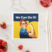 Rosie the Riveter | Napkin | Benutzerdefinierter T Serviette (Beispiel)