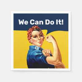 Rosie the Riveter | Napkin | Benutzerdefinierter T Serviette