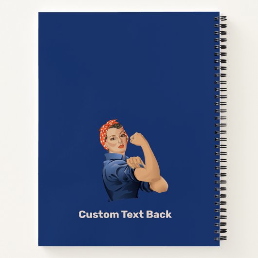 Rosie the Riveter Notebook Notizblock (Rückseite)