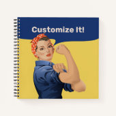 Rosie the Riveter Notebook Notizblock (Vorderseite)