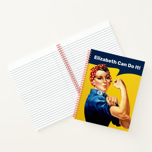 Rosie the Riveter | Notebook | Personalisieren Notizblock (Innenseite)