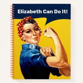 Rosie the Riveter | Notebook | Personalisieren Notizblock