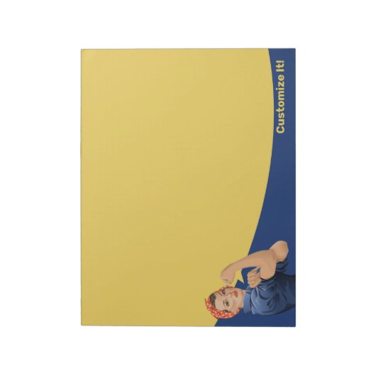 Rosie the Riveter Notepad Notizblock (Rotiert)