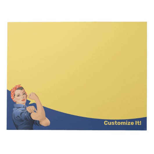 Rosie the Riveter Notepad Notizblock (Vorderseite)