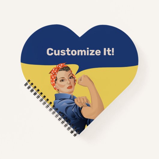 Rosie the Riveter Notizblock (Vorderseite)